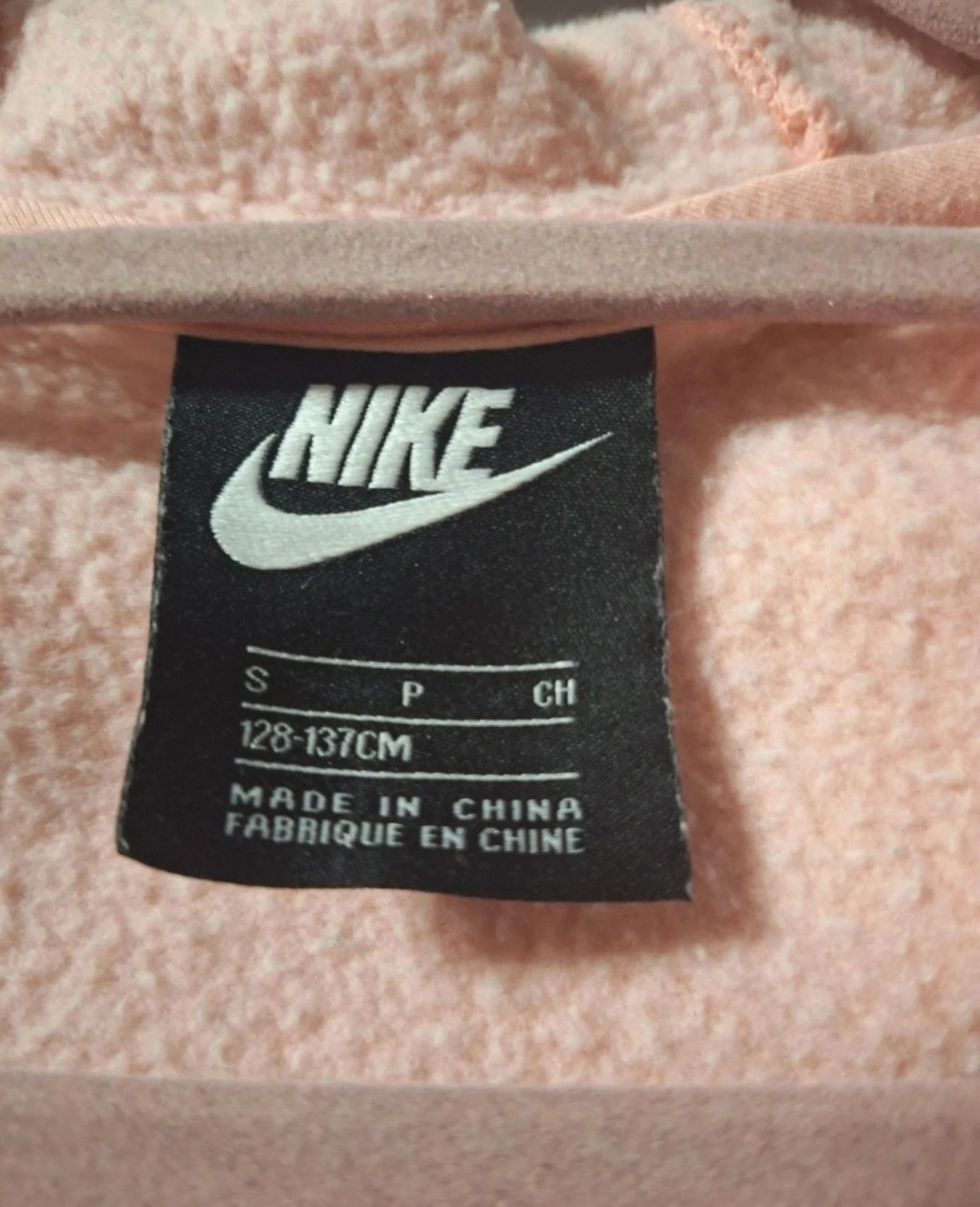Suéter Nike rosa com capuz e zíper | T. S (8-9 anos) – photo 3